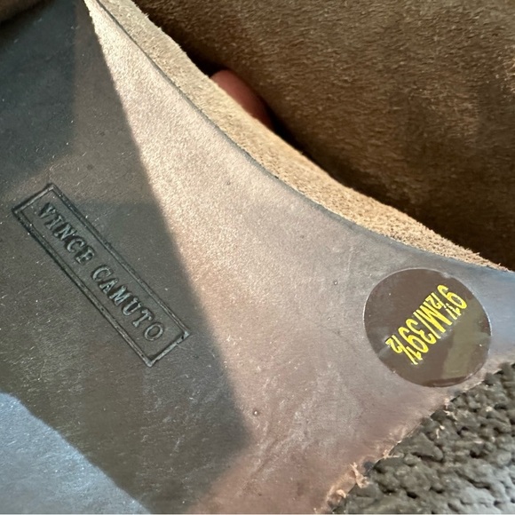 Vince Camuto Grayson‎ Suede Leather Boots Ankle Boots with Stacked Chunky Heel - Picture 11 of 12